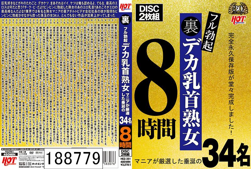 DISC2 裏フル勃起デカ乳首熟女 マニアが厳選した垂涎の34名8時間