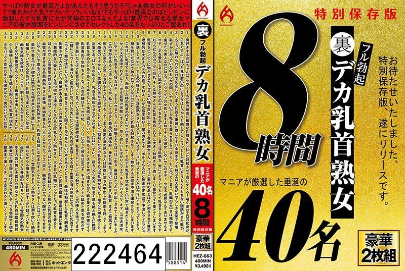 DISC1 裏フル勃起デカ乳首熟女 マニアが厳選した垂涎の40名8時間特別保存版